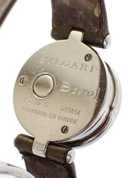 BVLGARI B.Zero1 Quartz Wrist Watch 22mm Diamond MOP Patent Leather BZ22S 13RH802 main image 12